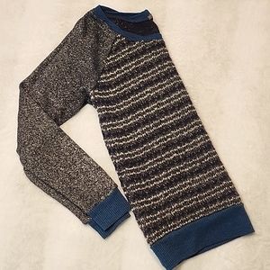 Miss Me Women's Size Small Blue/Gold Sweater